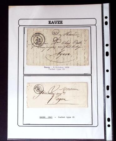 1750-1900 Superbe collection de marques postales sur