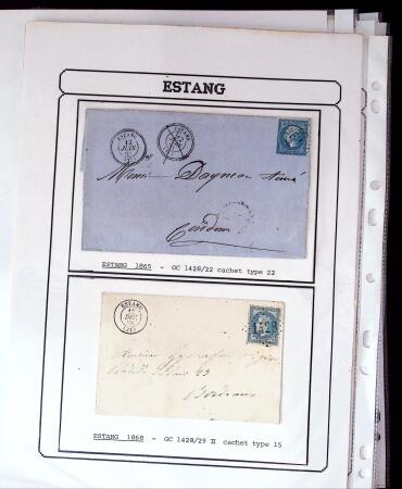 1750-1900 Superbe collection de marques postales sur