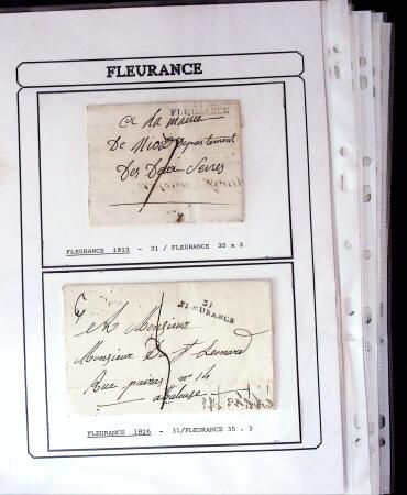 1750-1900 Superbe collection de marques postales sur