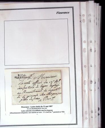 1750-1900 Superbe collection de marques postales sur