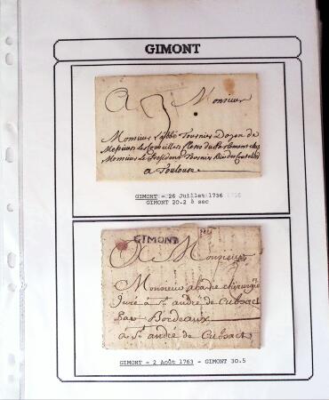 1750-1900 Superbe collection de marques postales sur