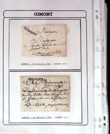 1750-1900 Superbe collection de marques postales sur