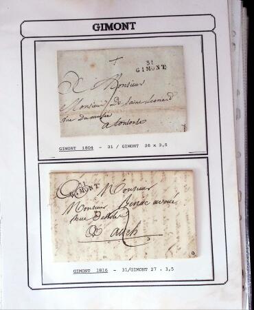 1750-1900 Superbe collection de marques postales sur