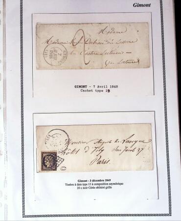 1750-1900 Superbe collection de marques postales sur