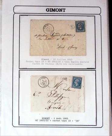 1750-1900 Superbe collection de marques postales sur
