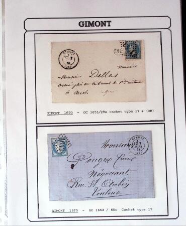 1750-1900 Superbe collection de marques postales sur