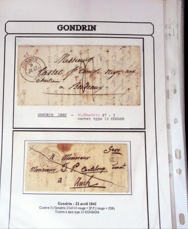 1750-1900 Superbe collection de marques postales sur