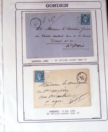 1750-1900 Superbe collection de marques postales sur