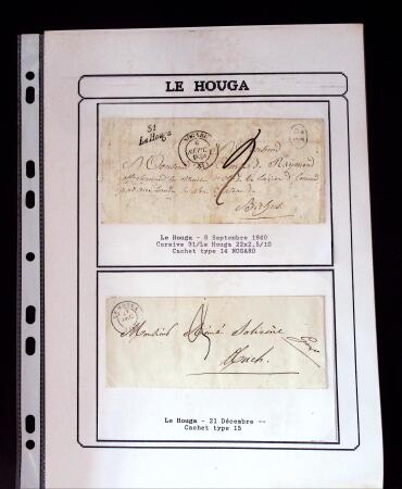 1750-1900 Superbe collection de marques postales sur