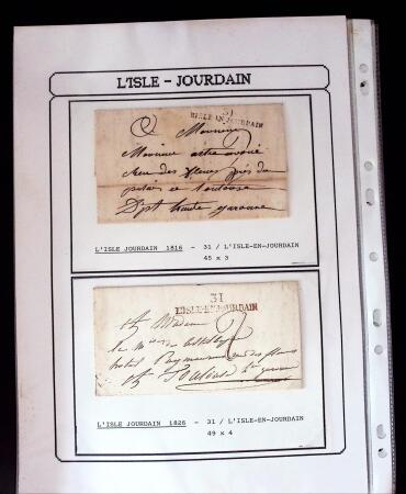 1750-1900 Superbe collection de marques postales sur