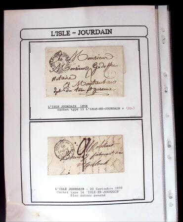 1750-1900 Superbe collection de marques postales sur