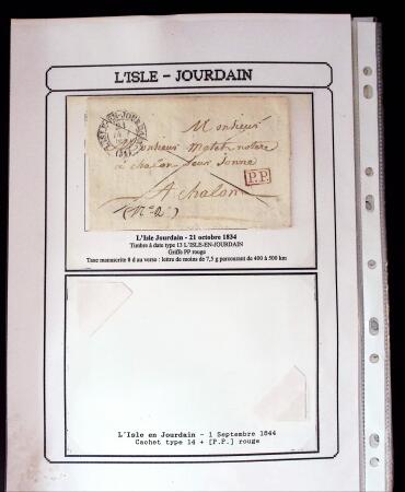 1750-1900 Superbe collection de marques postales sur
