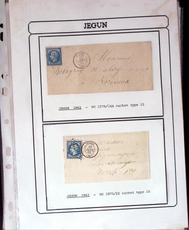 1750-1900 Superbe collection de marques postales sur