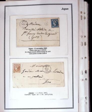 1750-1900 Superbe collection de marques postales sur