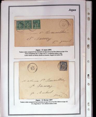 1750-1900 Superbe collection de marques postales sur