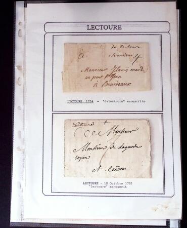 1750-1900 Superbe collection de marques postales sur