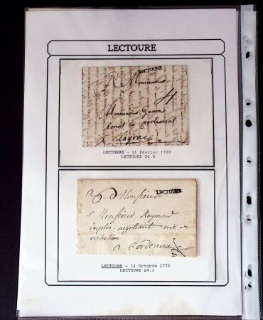 1750-1900 Superbe collection de marques postales sur