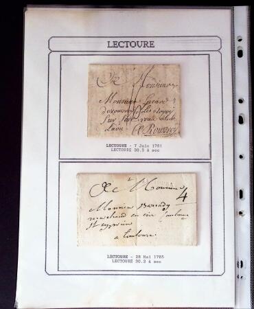 1750-1900 Superbe collection de marques postales sur