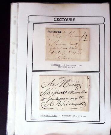 1750-1900 Superbe collection de marques postales sur