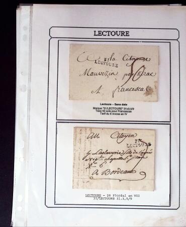 1750-1900 Superbe collection de marques postales sur