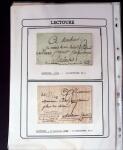 1750-1900 Superbe collection de marques postales sur