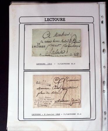 1750-1900 Superbe collection de marques postales sur
