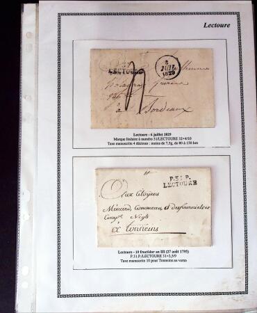 1750-1900 Superbe collection de marques postales sur