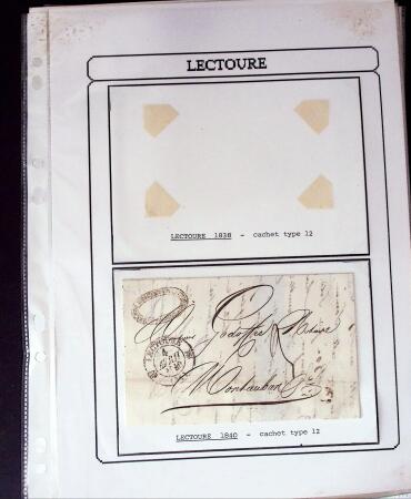 1750-1900 Superbe collection de marques postales sur