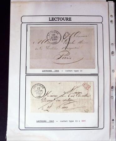 1750-1900 Superbe collection de marques postales sur