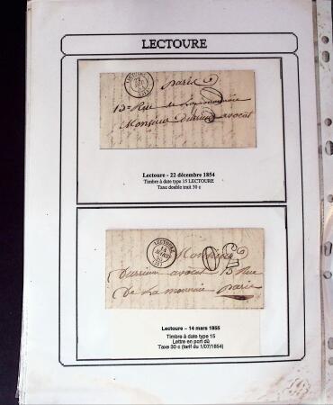 1750-1900 Superbe collection de marques postales sur