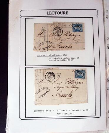 1750-1900 Superbe collection de marques postales sur