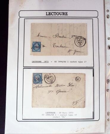 1750-1900 Superbe collection de marques postales sur