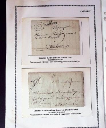 1750-1900 Superbe collection de marques postales sur