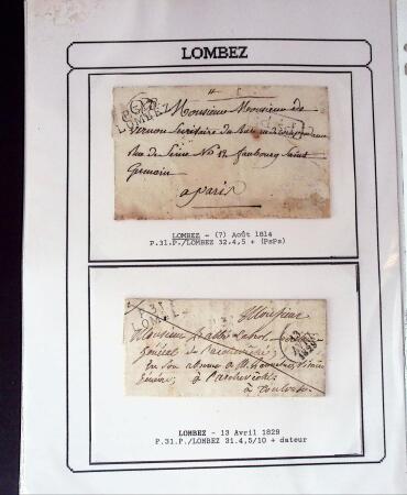 1750-1900 Superbe collection de marques postales sur