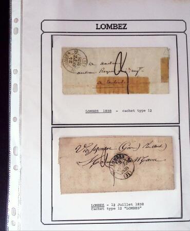 1750-1900 Superbe collection de marques postales sur