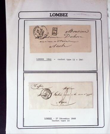 1750-1900 Superbe collection de marques postales sur