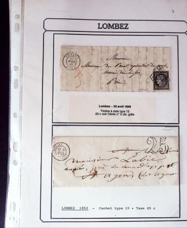 1750-1900 Superbe collection de marques postales sur