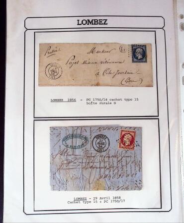 1750-1900 Superbe collection de marques postales sur