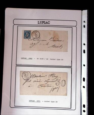 1750-1900 Superbe collection de marques postales sur