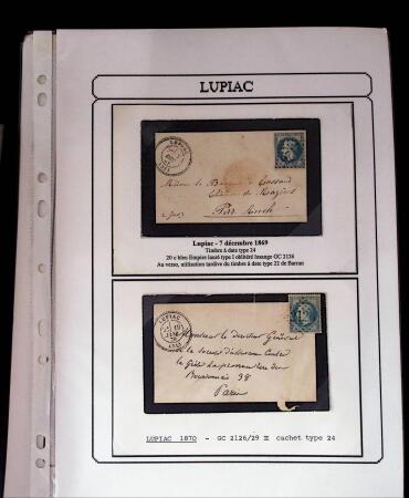 1750-1900 Superbe collection de marques postales sur