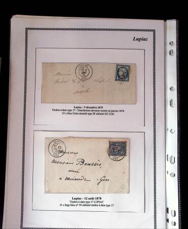1750-1900 Superbe collection de marques postales sur