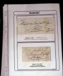 1750-1900 Superbe collection de marques postales sur