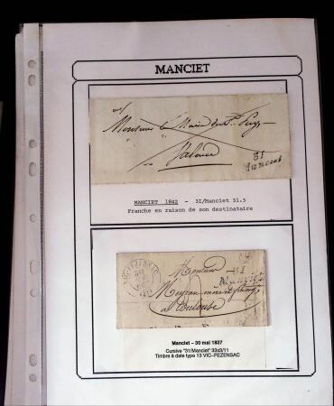 1750-1900 Superbe collection de marques postales sur