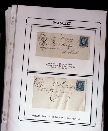 1750-1900 Superbe collection de marques postales sur