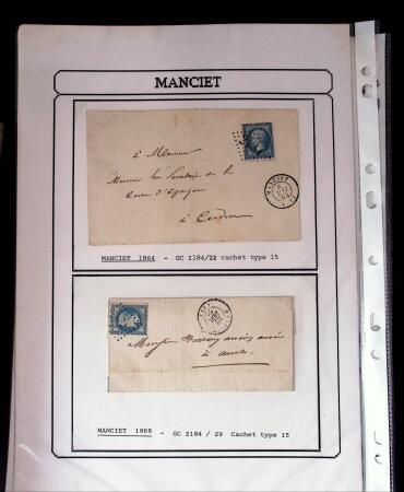 1750-1900 Superbe collection de marques postales sur