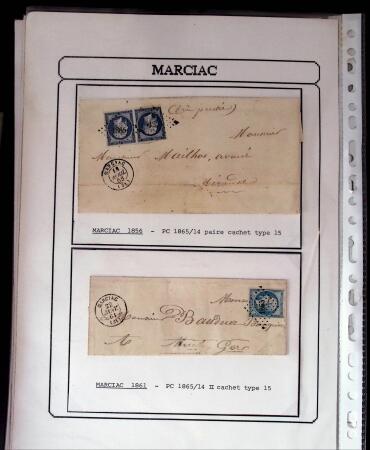 1750-1900 Superbe collection de marques postales sur