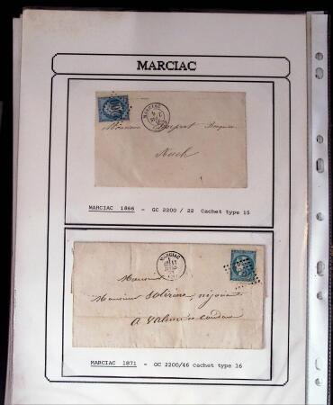 1750-1900 Superbe collection de marques postales sur