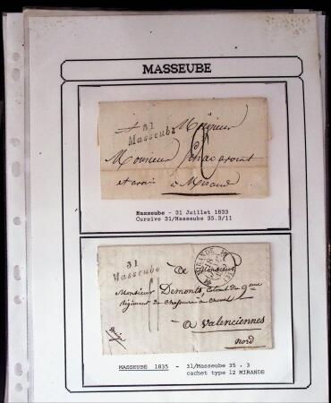1750-1900 Superbe collection de marques postales sur