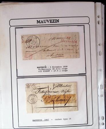 1750-1900 Superbe collection de marques postales sur