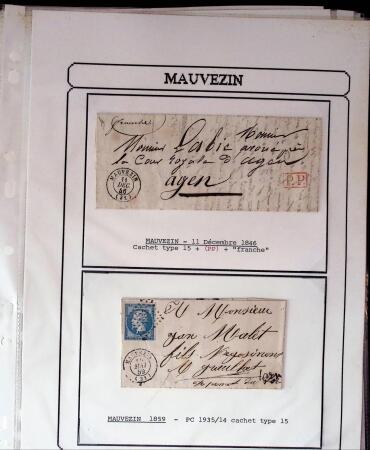 1750-1900 Superbe collection de marques postales sur